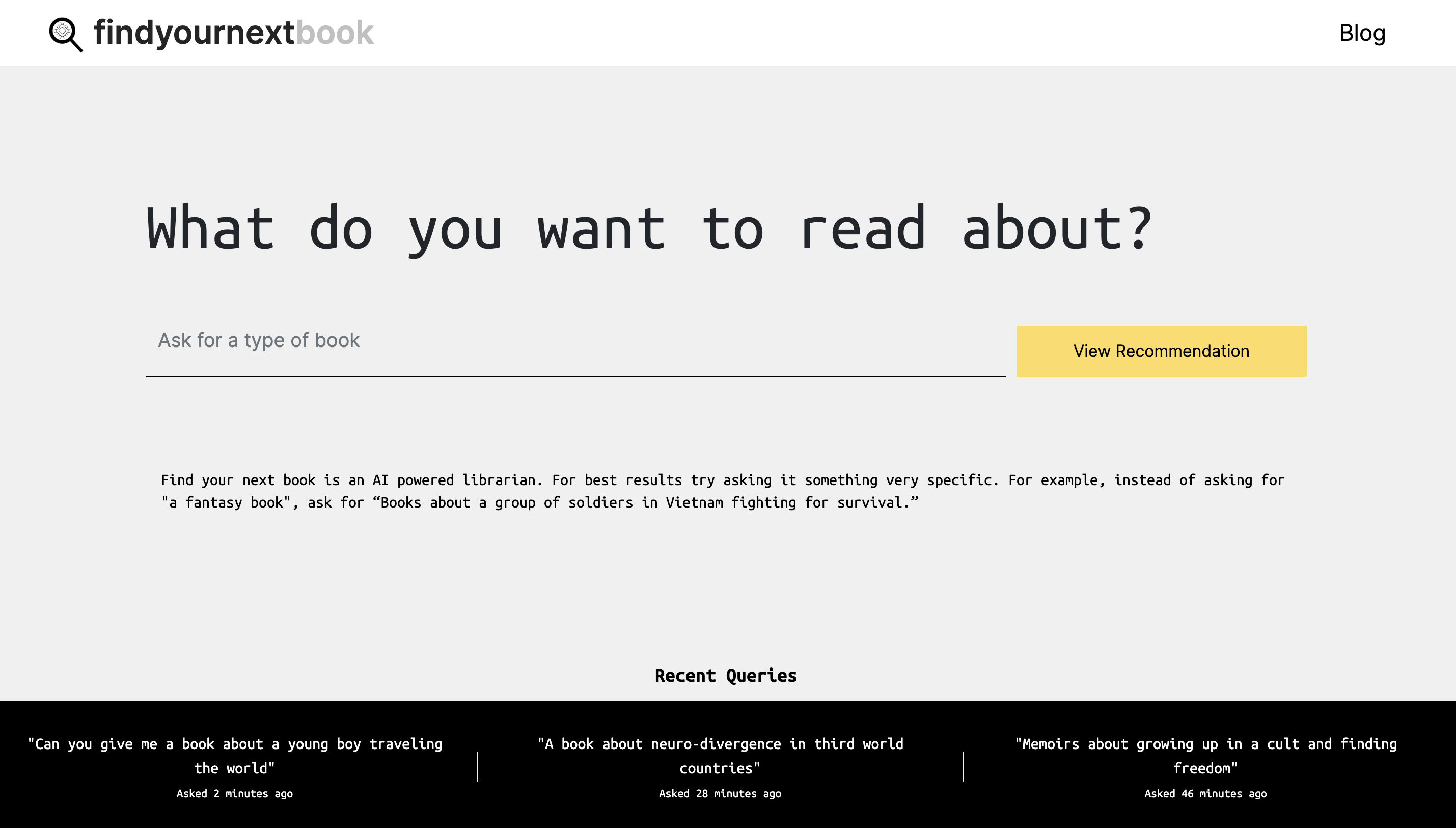 Find Your Next Book: Trova il Libro Perfetto per Te